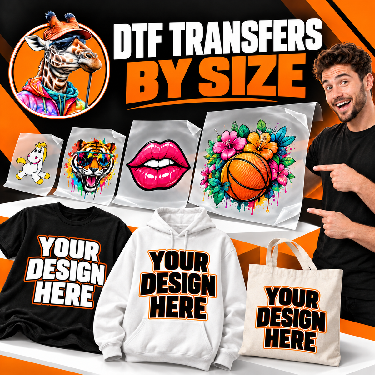DTF Transfer By Size