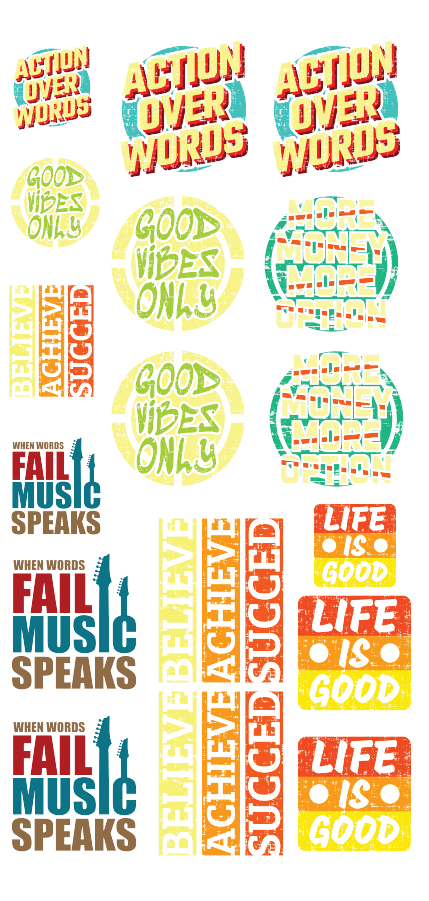 Life Is Good Gang Sheets 30 X 60